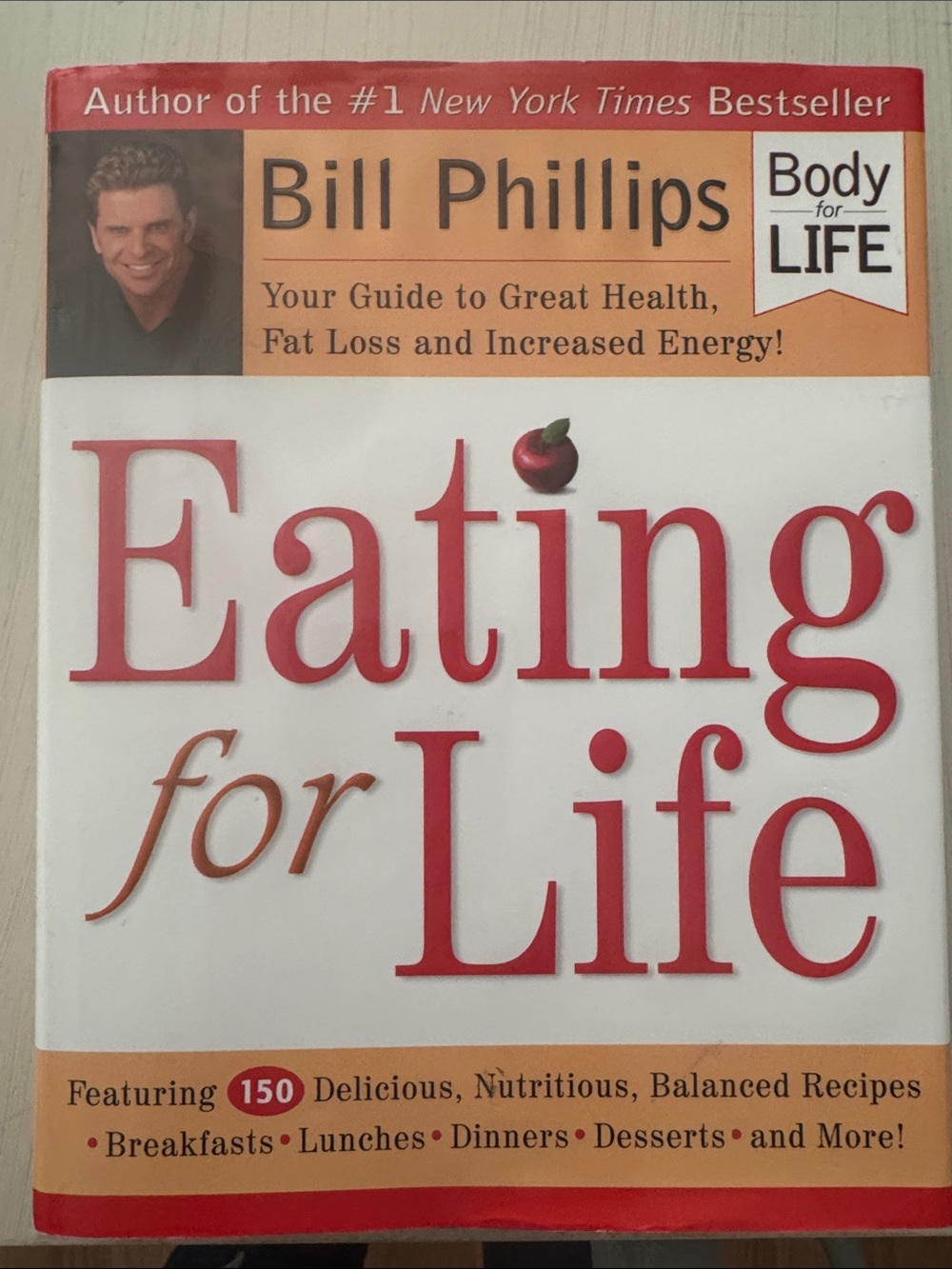 Eating for Life cookbook-in like new condition